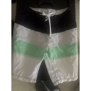 Rip Curl CBQJRA Boardshorts Navy Mint White 21” Men’s Swim Trunks